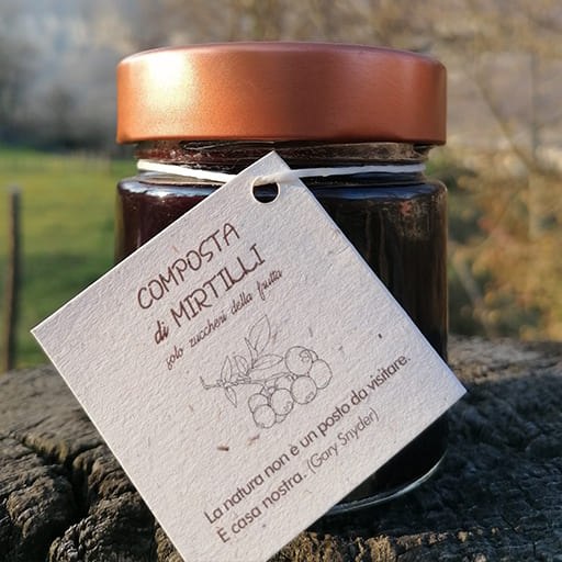 Composta di Mirtillo solo frutta Agriturismo Cà Dulza