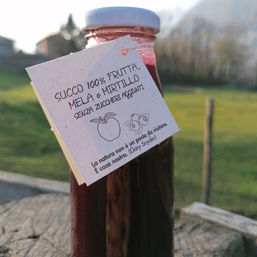succo mela e mirtillo